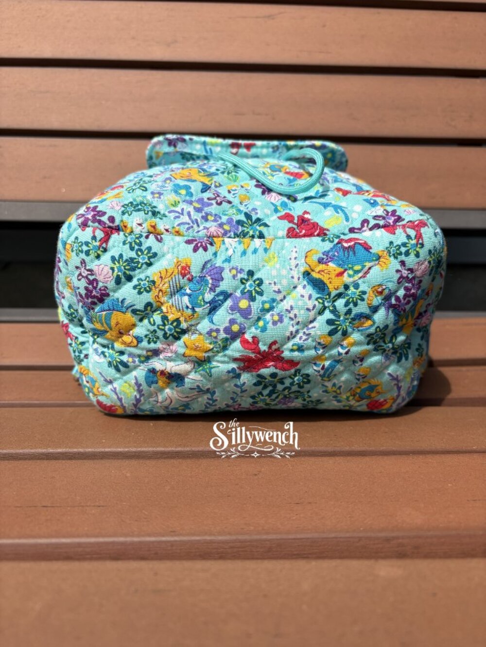 Vera Bradley Little Mermaid Small Backpack in Recycled Cotton - Picture 6 of 7
